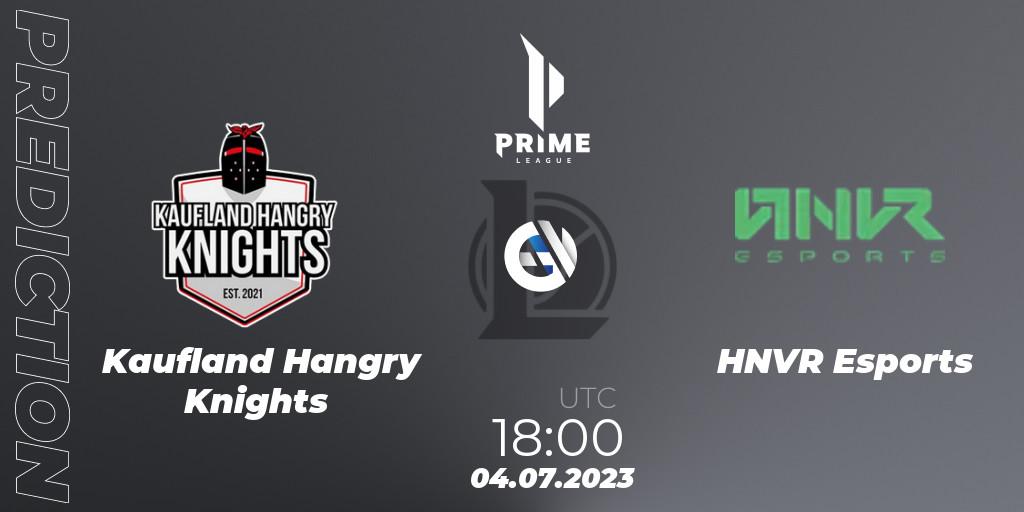 Prognoza Kaufland Hangry Knights - HNVR Esports. 04.07.2023 at 18:00, LoL, Prime League 2nd Division Summer 2023