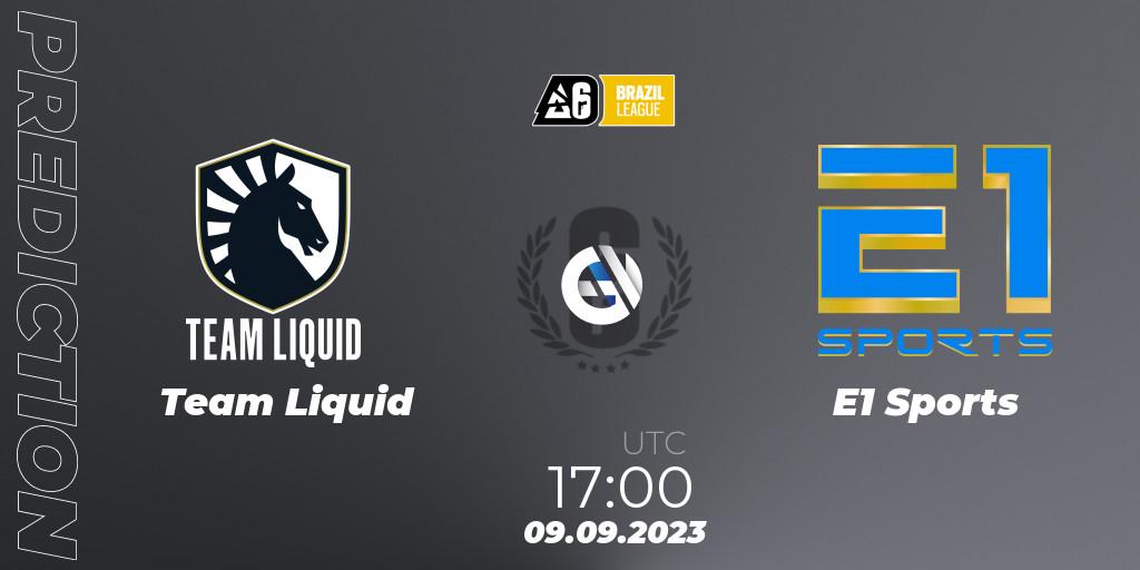 Prognoza Team Liquid - E1 Sports. 09.09.23, Rainbow Six, Brazil League 2023 - Stage 2