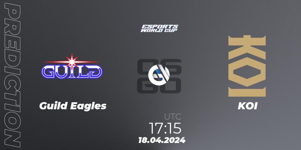 Prognoza Guild Eagles - KOI. 18.04.24, CS2 (CS:GO), Esports World Cup 2024: European Open Qualifier
