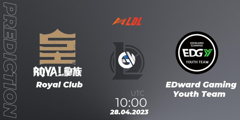 Prognoza Royal Club - EDward Gaming Youth Team. 28.04.2023 at 10:00, LoL, LDL 2023 - Regular Season - Stage 2