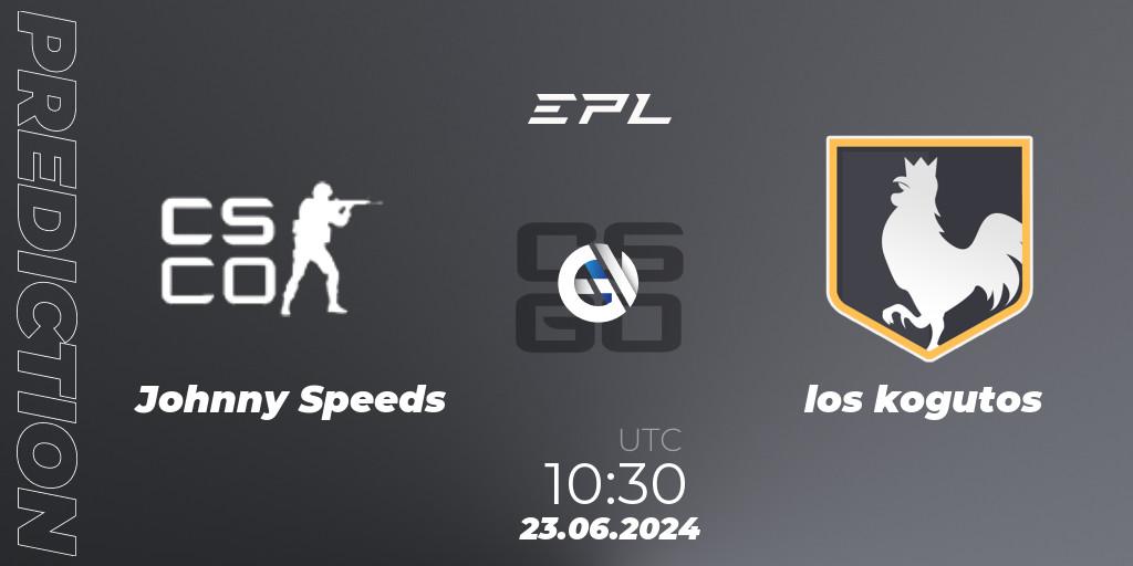 Prognoza Johnny Speeds - los kogutos. 23.06.2024 at 10:45, Counter-Strike (CS2), European Pro League Season 18: Division 2