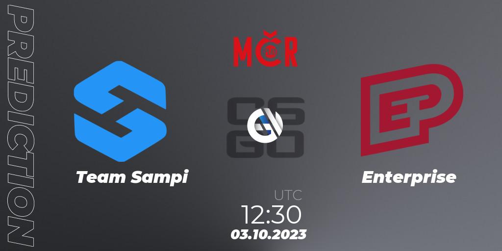 Prognoza Team Sampi - Enterprise. 03.10.2023 at 12:30, Counter-Strike (CS2), Tipsport Cup Prague Fall 2023: Online Stage