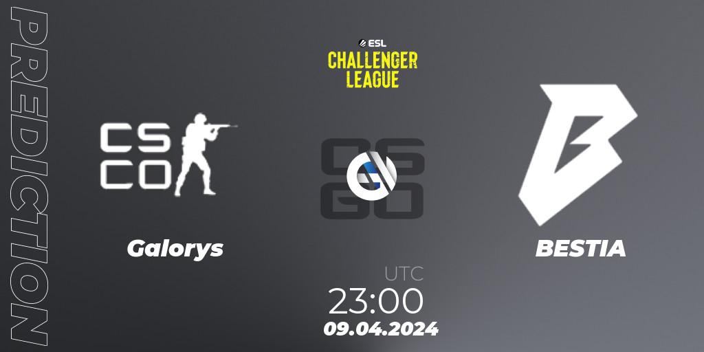 Prognoza Galorys - BESTIA. 09.04.24, CS2 (CS:GO), ESL Challenger League Season 47: South America