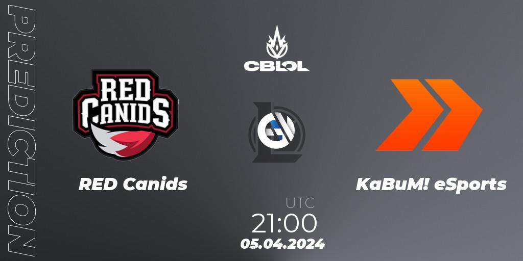 Prognoza RED Canids - KaBuM! eSports. 05.04.24, LoL, CBLOL Split 1 2024 - Playoffs