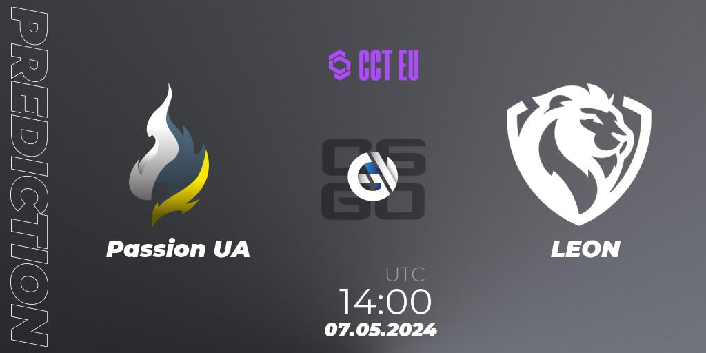 Prognoza Passion UA - LEON. 07.05.2024 at 14:00, Counter-Strike (CS2), CCT Season 2 European Series #3 Play-In