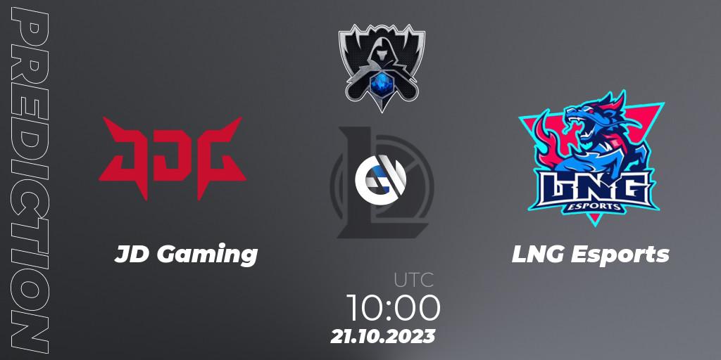 Prognoza JD Gaming - LNG Esports. 21.10.23, LoL, Worlds 2023 LoL - Group Stage