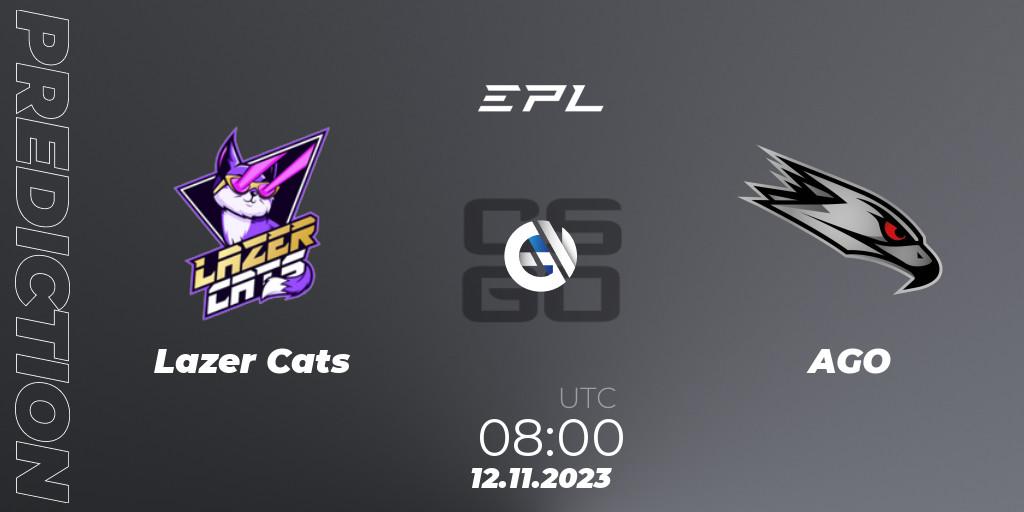 Prognoza Lazer Cats - AGO. 12.11.2023 at 09:00, Counter-Strike (CS2), European Pro League Season 12: Division 2