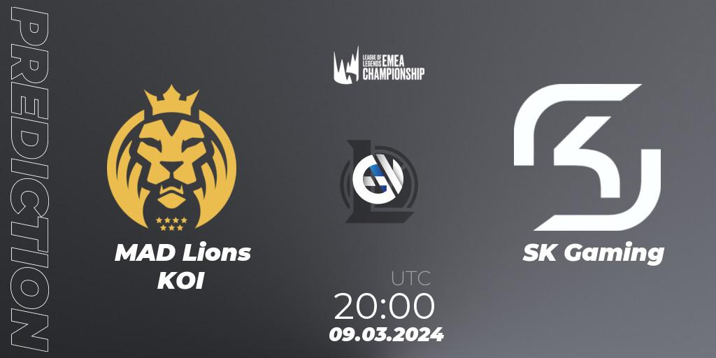 Prognoza MAD Lions KOI - SK Gaming. 09.03.24, LoL, LEC Spring 2024 - Regular Season