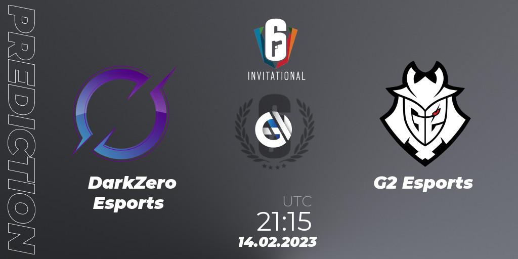 Prognoza DarkZero Esports - G2 Esports. 14.02.23, Rainbow Six, Six Invitational 2023