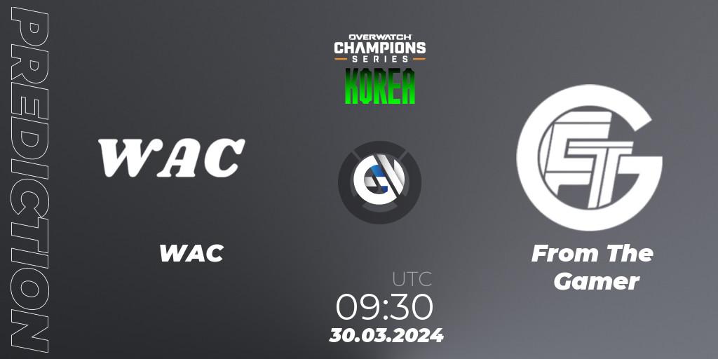 Prognoza WAC - From The Gamer. 30.03.2024 at 09:30, Overwatch, Overwatch Champions Series 2024 - Stage 1 Korea