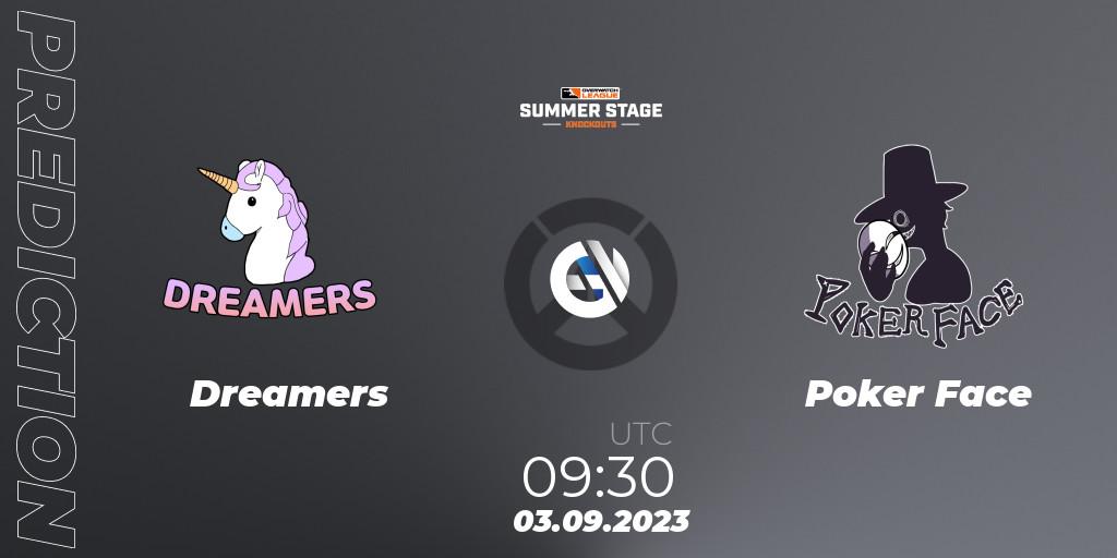 Prognoza Dreamers - Poker Face. 03.09.2023 at 09:30, Overwatch, Overwatch League 2023 - Summer Stage Knockouts
