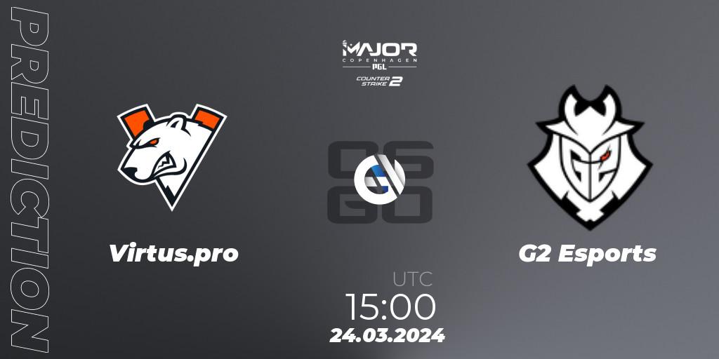 Prognoza Virtus.pro - G2 Esports. 24.03.24, CS2 (CS:GO), PGL CS2 Major Copenhagen 2024