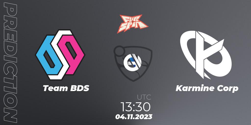 Prognoza Team BDS - Karmine Corp. 04.11.2023 at 13:45, Rocket League, Flip & Spin - Finals