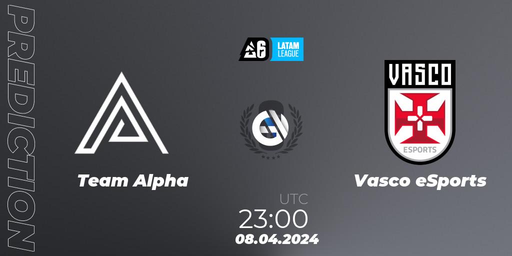 Prognoza Team Alpha - Vasco eSports. 08.04.2024 at 23:00, Rainbow Six, LATAM League 2024 - Stage 1: LATAM South