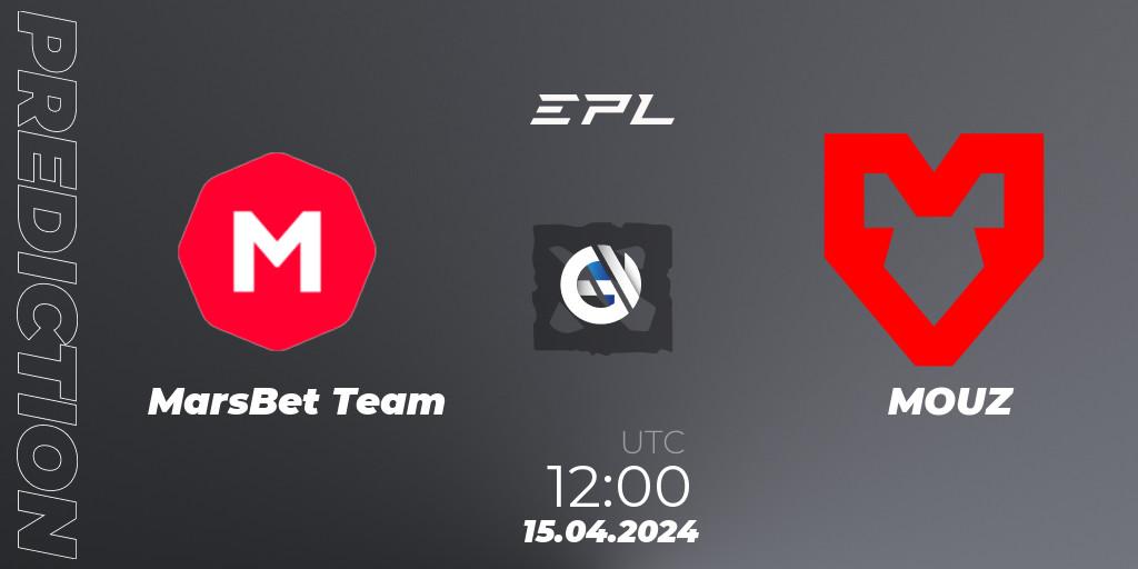 Prognoza MarsBet Team - MOUZ. 15.04.24, Dota 2, European Pro League Season 17