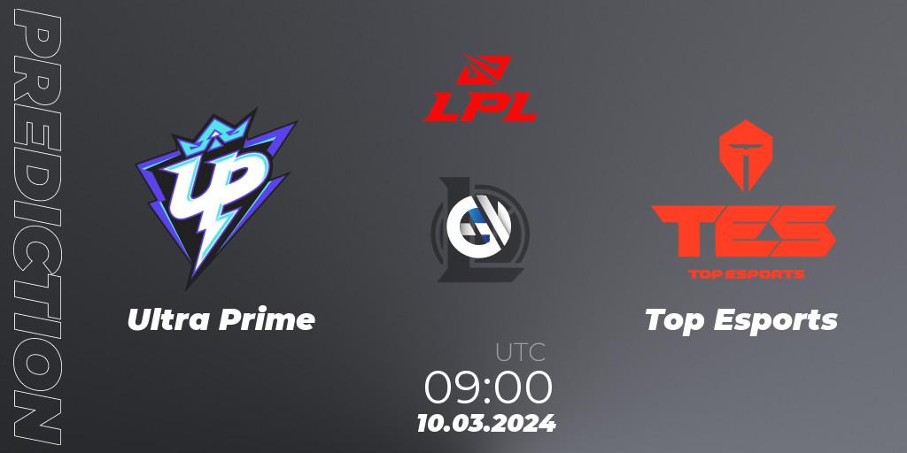 Prognoza Ultra Prime - Top Esports. 10.03.24, LoL, LPL Spring 2024 - Group Stage