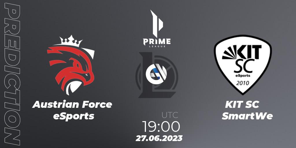 Prognoza Austrian Force eSports - KIT SC SmartWe. 27.06.2023 at 19:00, LoL, Prime League 2nd Division Summer 2023