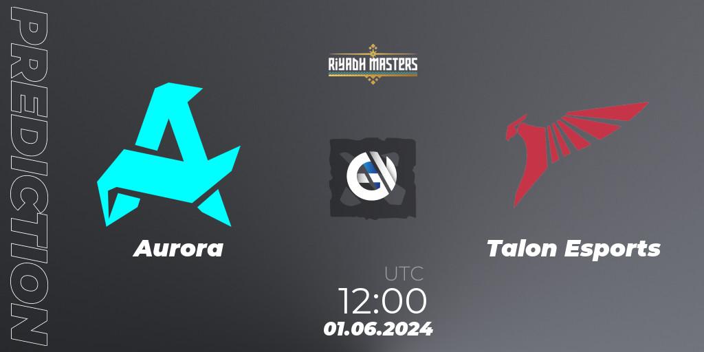 Prognoza Aurora - Talon Esports. 01.06.2024 at 12:20, Dota 2, Riyadh Masters 2024: Southeast Asia Closed Qualifier