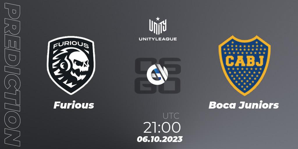 Prognoza Furious - Boca Juniors. 06.10.23, CS2 (CS:GO), LVP Unity League Argentina 2023