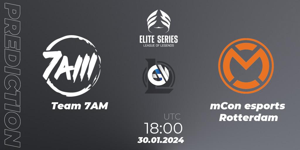 Prognoza Team 7AM - mCon esports Rotterdam. 30.01.2024 at 18:00, LoL, Elite Series Spring 2024