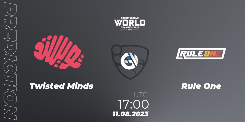 Prognoza Twisted Minds - Rule One. 11.08.2023 at 17:30, Rocket League, Rocket League Championship Series 2022-23 - World Championship Group Stage