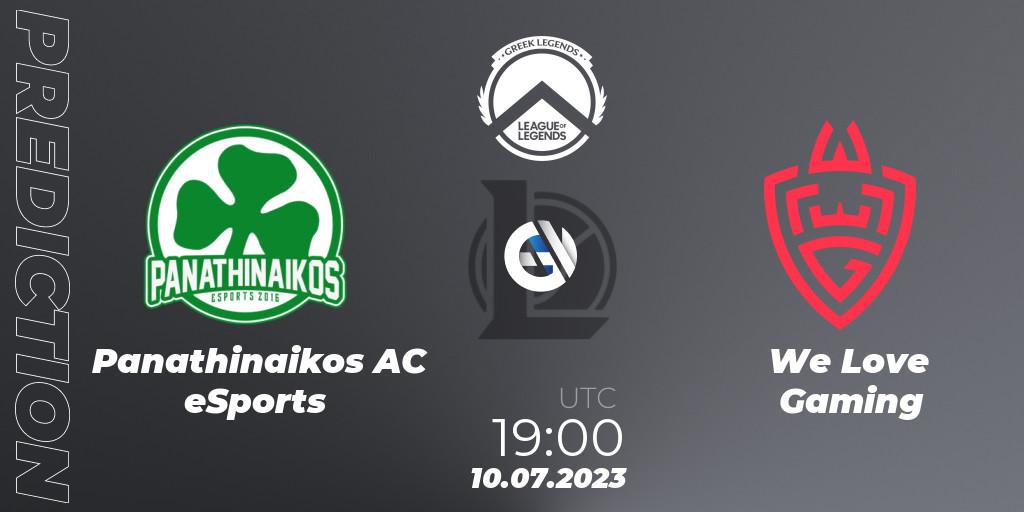 Prognoza Panathinaikos AC eSports - We Love Gaming. 10.07.2023 at 19:30, LoL, Greek Legends League Summer 2023