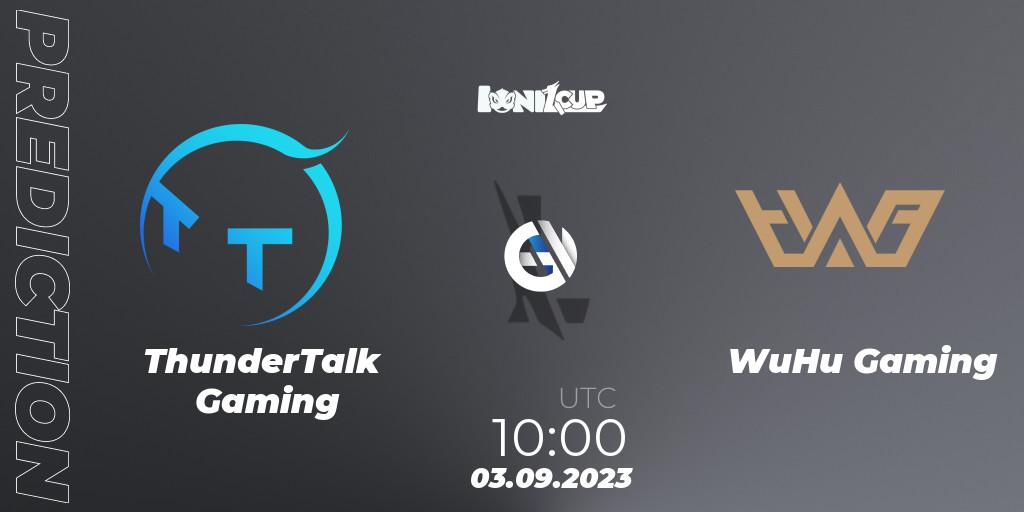 Prognoza ThunderTalk Gaming - WuHu Gaming. 03.09.2023 at 10:00, Wild Rift, Ionia Cup 2023 - WRL CN Qualifiers
