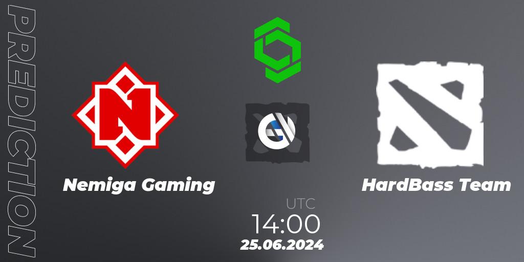 Prognoza Nemiga Gaming - HardBass Team. 25.06.2024 at 08:00, Dota 2, CCT Dota 2 Series 1