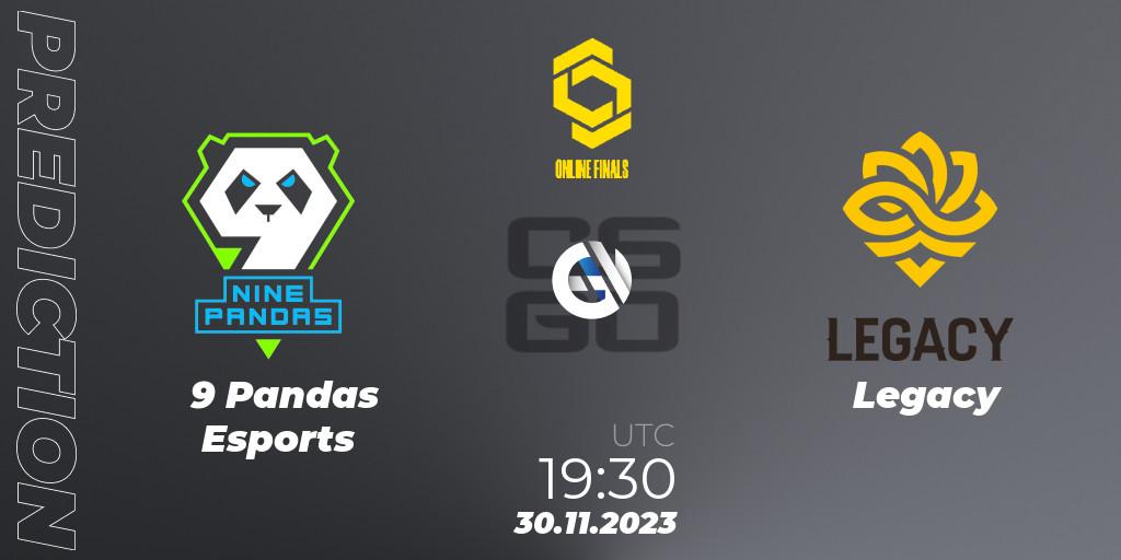 Prognoza 9 Pandas Esports - Legacy. 30.11.23, CS2 (CS:GO), CCT Online Finals #5