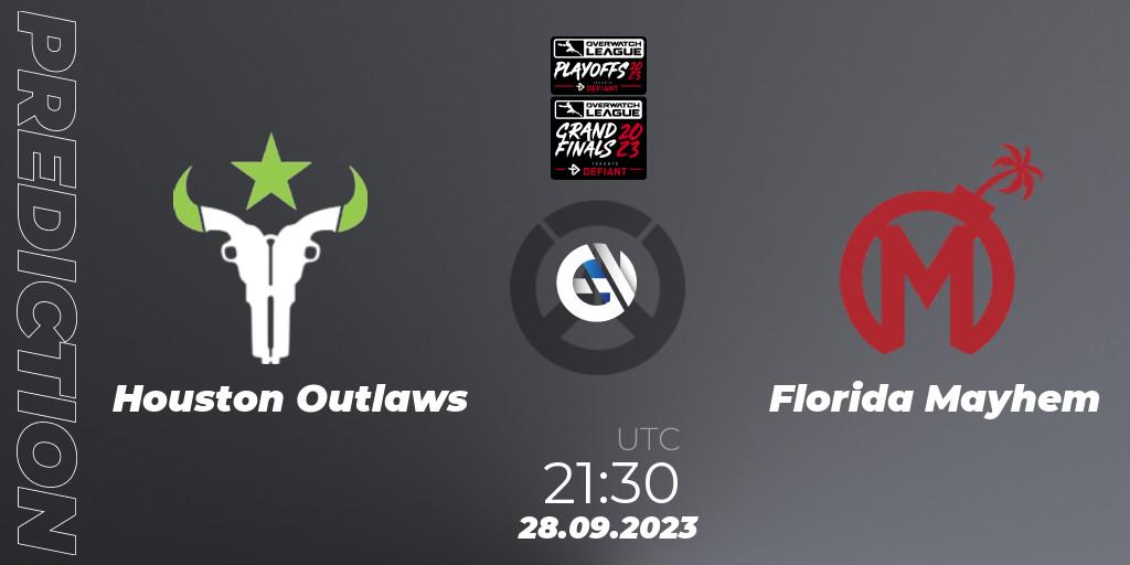 Prognoza Houston Outlaws - Florida Mayhem. 28.09.23, Overwatch, Overwatch League 2023 - Playoffs