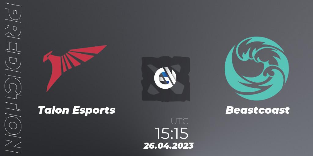 Prognoza Talon Esports - Beastcoast. 26.04.2023 at 15:15, Dota 2, The Berlin Major 2023 ESL - Group Stage