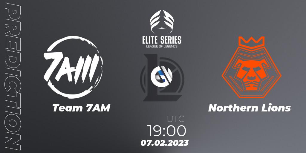 Prognoza Team 7AM - Northern Lions. 07.02.2023 at 19:00, LoL, Elite Series Spring 2023 - Group Stage