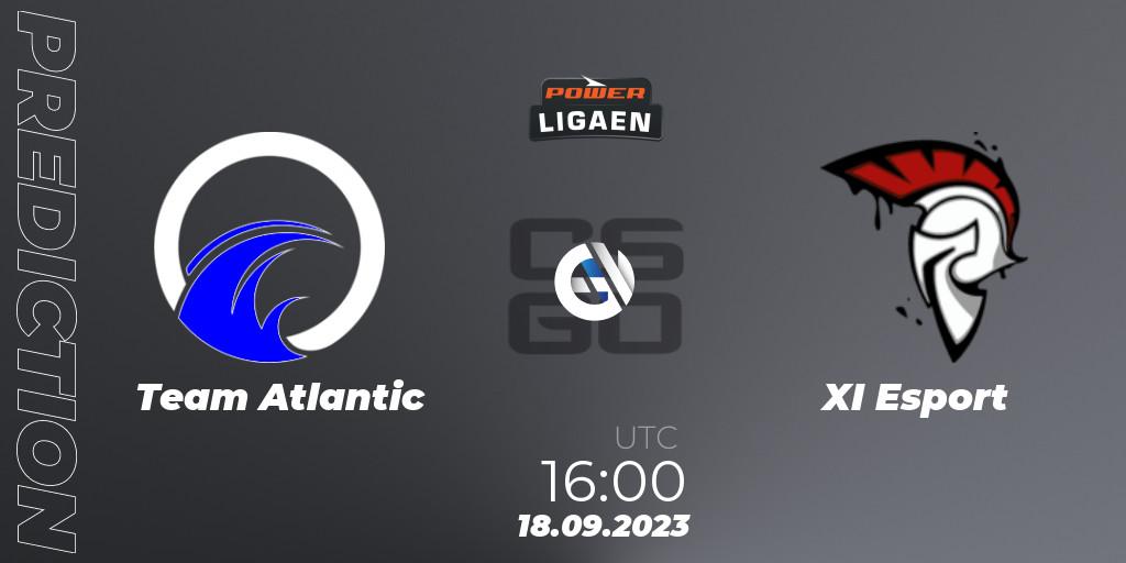 Prognoza Team Atlantic - XI Esport. 18.09.2023 at 16:00, Counter-Strike (CS2), POWER Ligaen Season 24 Finals