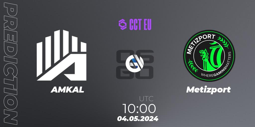 Prognoza AMKAL - Metizport. 04.05.2024 at 10:00, Counter-Strike (CS2), CCT Season 2 Europe Series 1