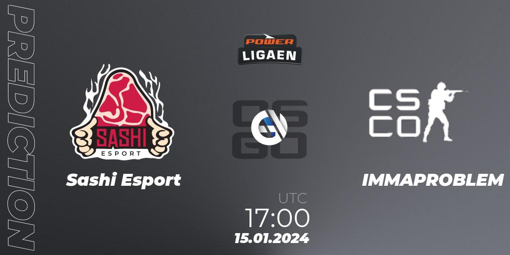 Prognoza Sashi Esport - IMMAPROBLEM. 22.01.2024 at 19:00, Counter-Strike (CS2), Dust2.dk Ligaen Season 25