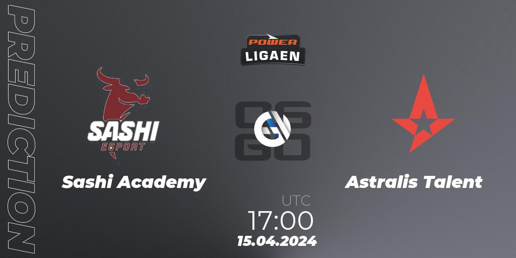 Prognoza Sashi Academy - Astralis Talent. 15.04.24, CS2 (CS:GO), Dust2.dk Ligaen Season 26