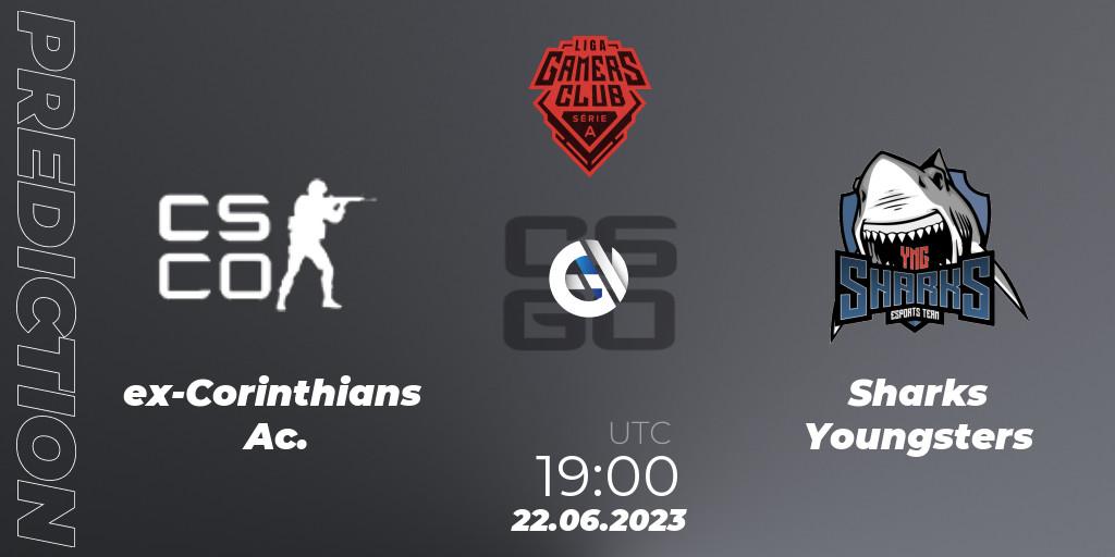 Prognoza ex-Corinthians Ac. - Sharks Youngsters. 22.06.23, CS2 (CS:GO), Gamers Club Liga Série A: June 2023
