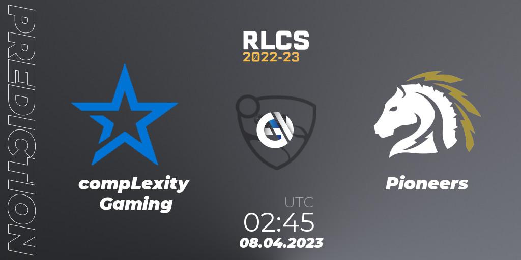 Prognoza compLexity Gaming - Pioneers. 07.04.2023 at 18:00, Rocket League, RLCS 2022-23 - Winter Split Major