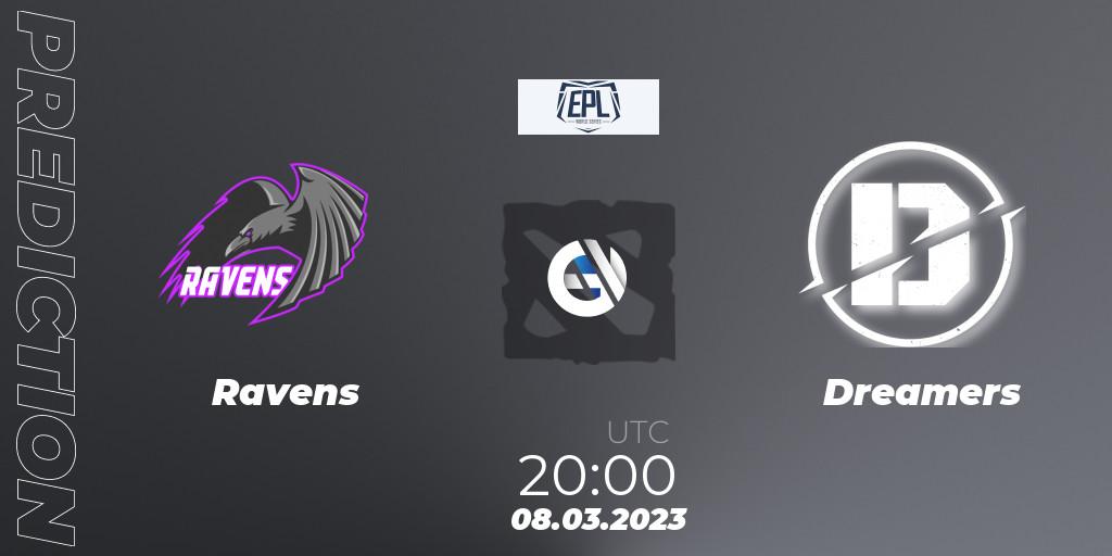 Prognoza Ravens - Dreamers. 08.03.23, Dota 2, European Pro League World Series America Season 4