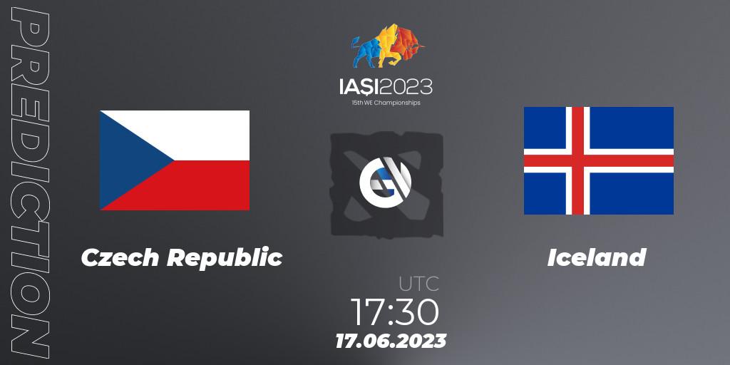Prognoza Czech Republic - Iceland. 17.06.2023 at 17:30, Dota 2, IESF Europe A Qualifier 2023