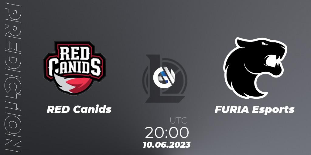 Prognoza RED Canids - FURIA Esports. 10.06.23, LoL, CBLOL Split 2 2023 Regular Season
