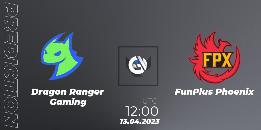 Prognoza Dragon Ranger Gaming - FunPlus Phoenix. 13.04.23, VALORANT, FGC Valorant Invitational 2023: Act 1