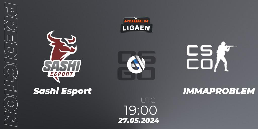 Prognoza Sashi Esport - IMMAPROBLEM. 27.05.2024 at 19:00, Counter-Strike (CS2), Dust2.dk Ligaen Season 26