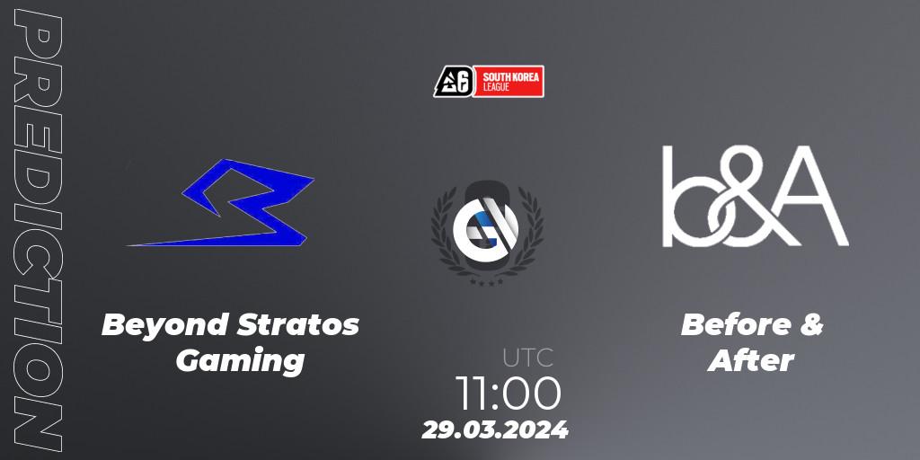 Prognoza Beyond Stratos Gaming - Before & After. 29.03.24, Rainbow Six, South Korea League 2024 - Stage 1