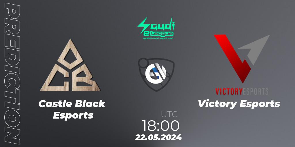 Prognoza Castle Black Esports - Victory Esports. 22.05.2024 at 18:00, Rocket League, Saudi eLeague 2024 - Major 2: Online Major Phase 1