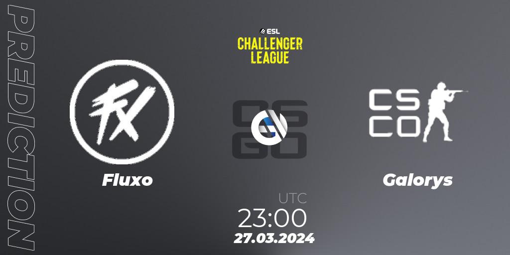 Prognoza Fluxo - Galorys. 27.03.2024 at 23:00, Counter-Strike (CS2), ESL Challenger League Season 47: South America