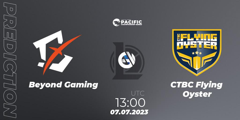 Prognoza Beyond Gaming - CTBC Flying Oyster. 07.07.2023 at 13:00, LoL, PACIFIC Championship series Group Stage