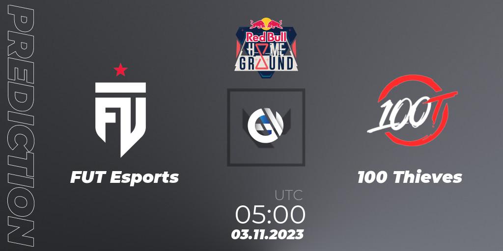 Prognoza FUT Esports - 100 Thieves. 03.11.23, VALORANT, Red Bull Home Ground #4 - Swiss Stage