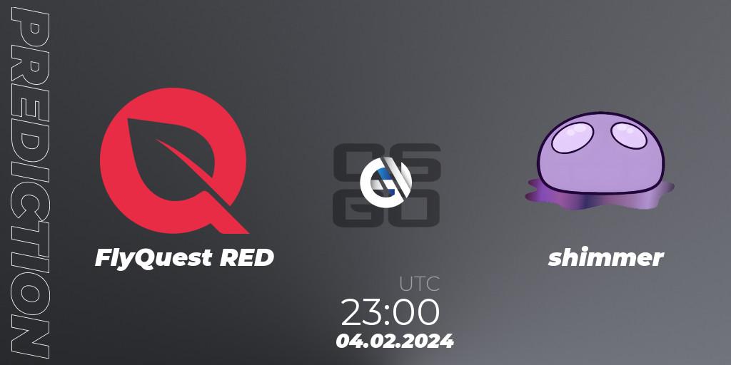 Prognoza FlyQuest RED - shimmer. 04.02.2024 at 23:10, Counter-Strike (CS2), ESL Impact Winter 2024 Cash Cup 3 North America