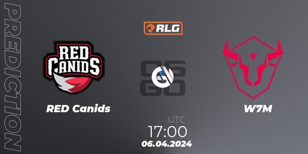 Prognoza RED Canids - W7M. 06.04.2024 at 17:00, Counter-Strike (CS2), RES Latin American Series #3